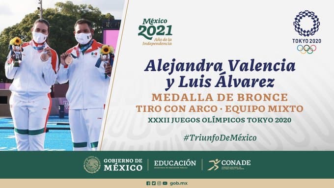 Gobierno mexicano felicita a los arqueros por bronce en Tokyo 2020