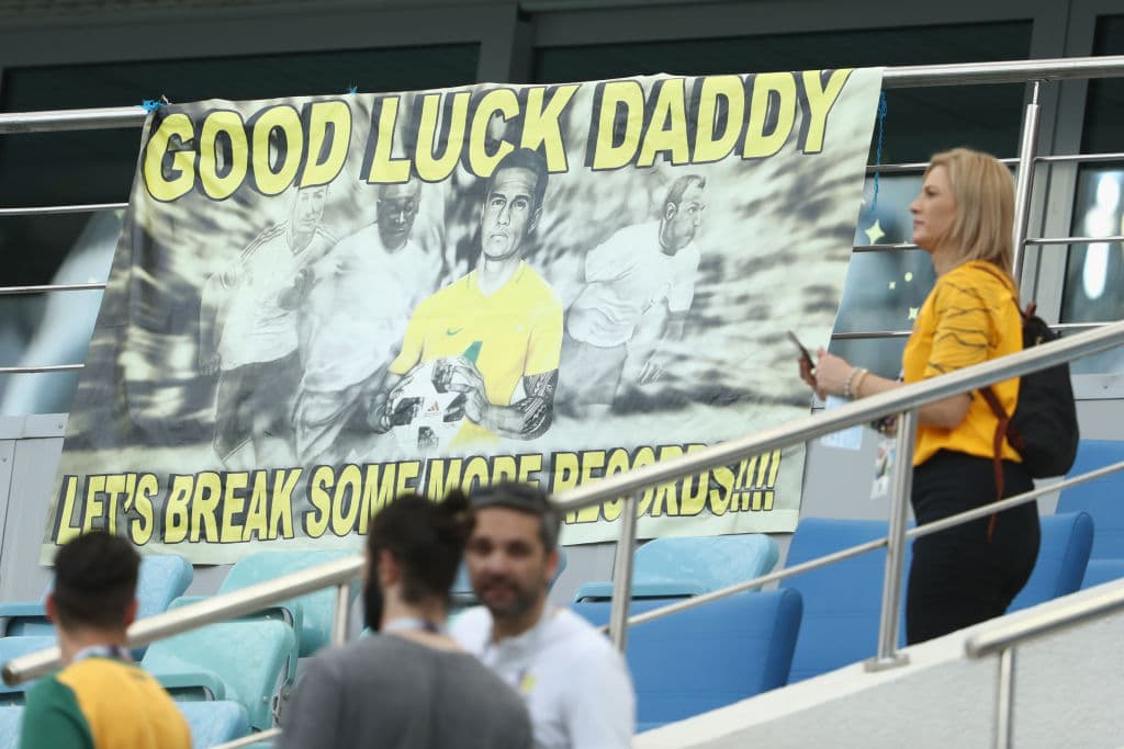 A pesar de que a los ocho minutos de juego entró Tim Cahill por Australia, no hubo casi que ninguna reacción de los oceánicos.