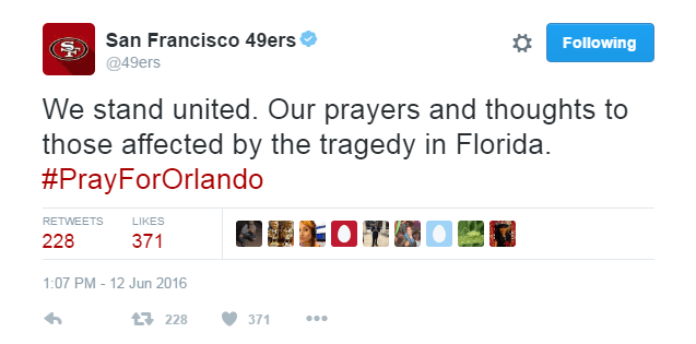 El deporte también lamenta ataque en Orlando