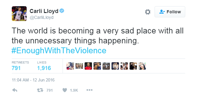 El deporte también lamenta ataque en Orlando