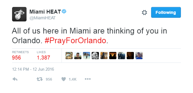 El deporte también lamenta ataque en Orlando