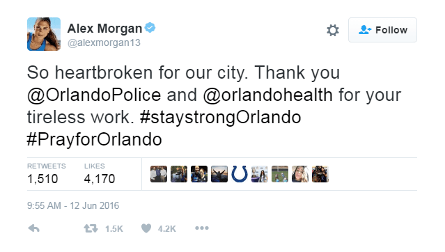 El deporte también lamenta ataque en Orlando