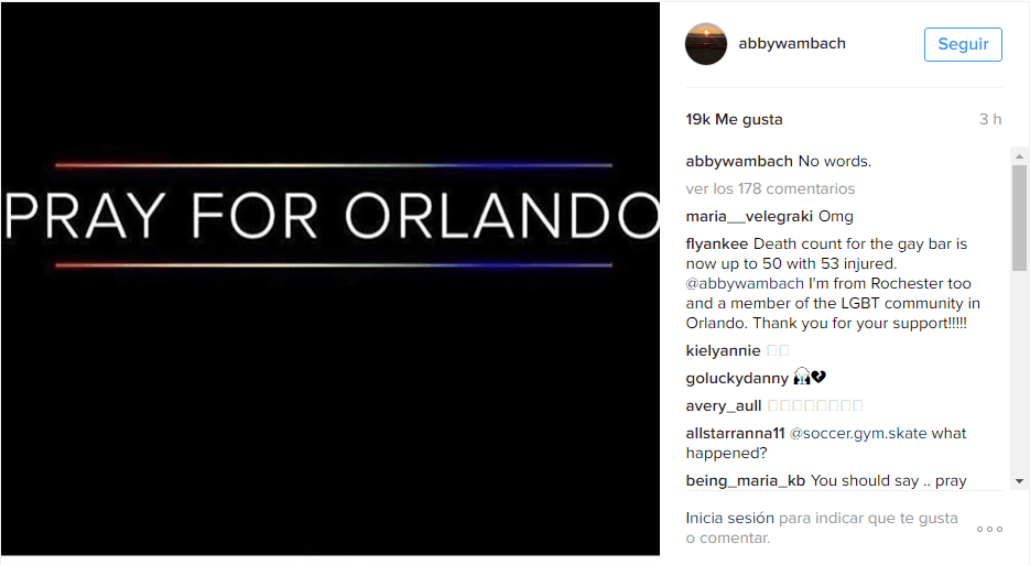 El deporte también lamenta ataque en Orlando