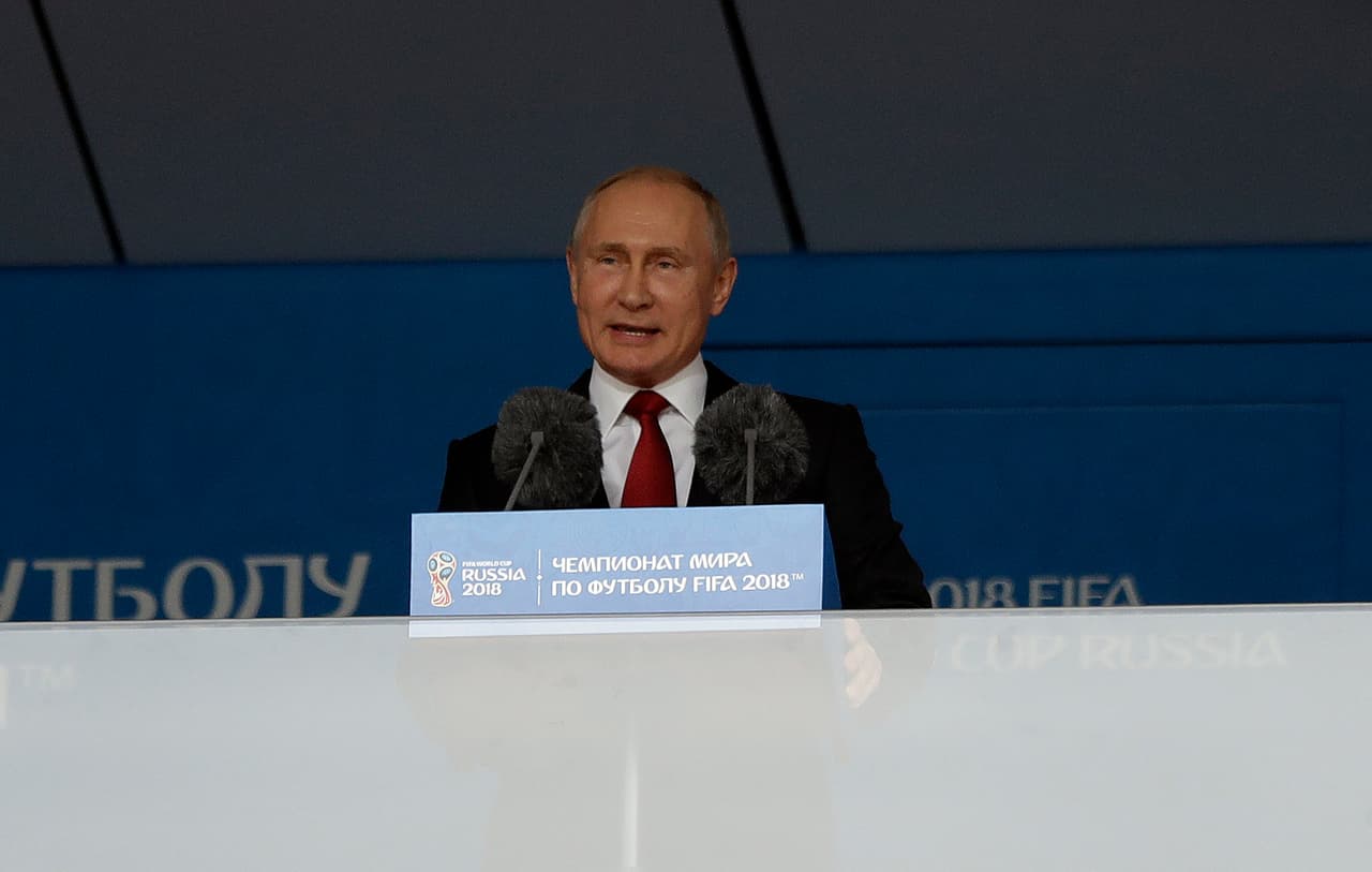 Lo propio hizo el presidente de Rusia, Putin, como anfitrión de la Copa.