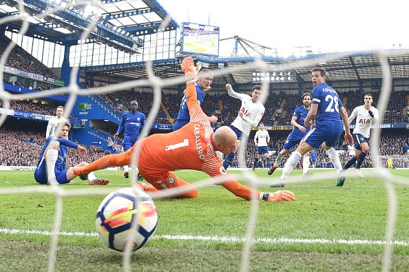 Al minuto 66, el delantero inglés le dio la ventaja a los 'Spurs'.