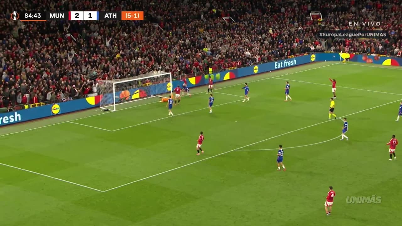 ¡Sin piedad! Rasmus Højlund pone el 3-1