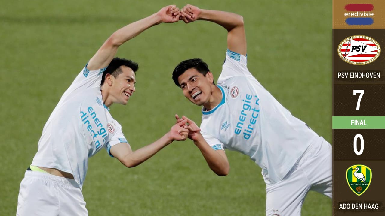 ¡Viva México! Unos brillantes 'Chucky' Lozano y Erick Gutiérrez comandaron goleada del PSV