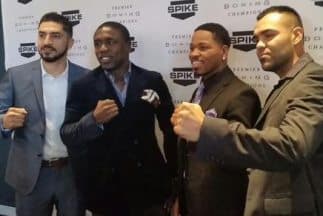 Se presentó Andre Berto contra Josesito López (Foto: Twitter).