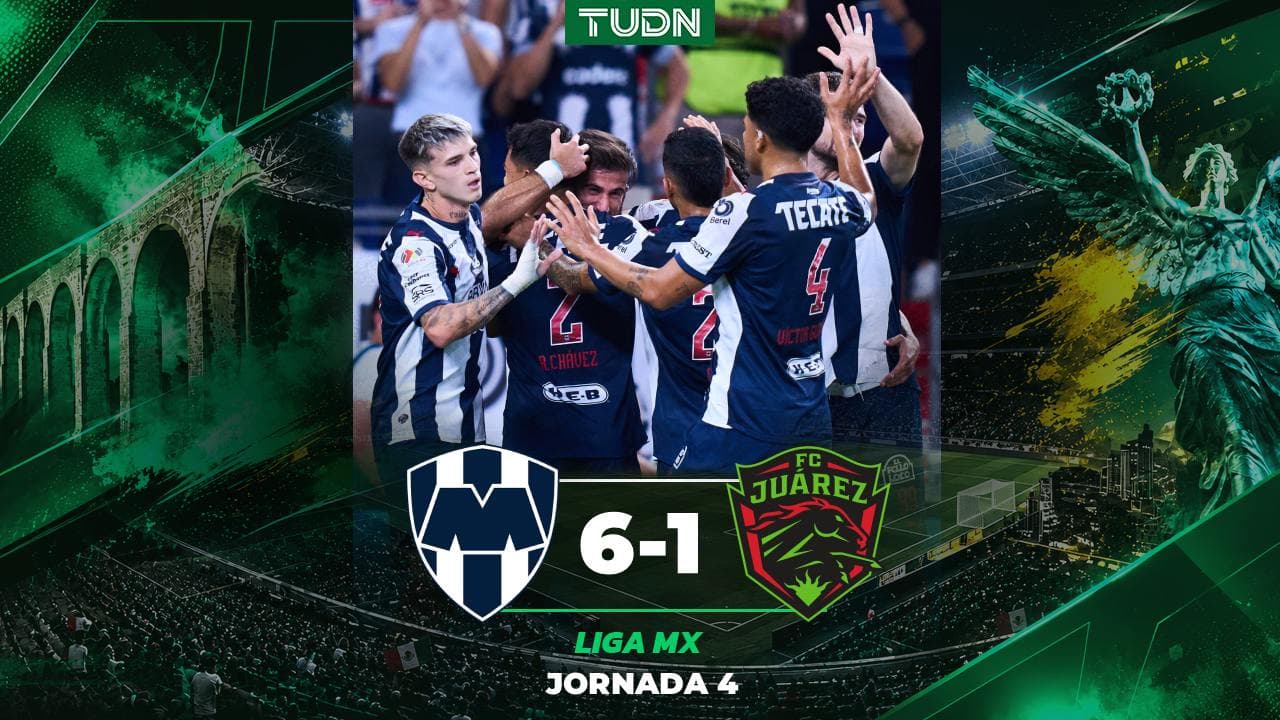 Monterrey golea a Juárez en la Jornada 4 del Apertura 2026 de la Liga MX