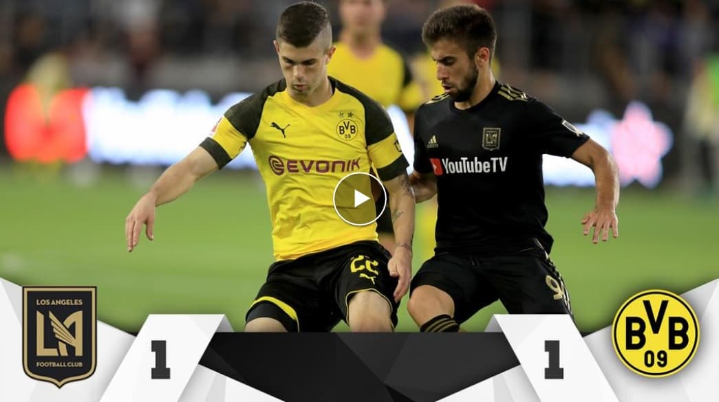 LAFC dejó ir la victoria ante el Borussia Dortmund en su primer amistoso internacional