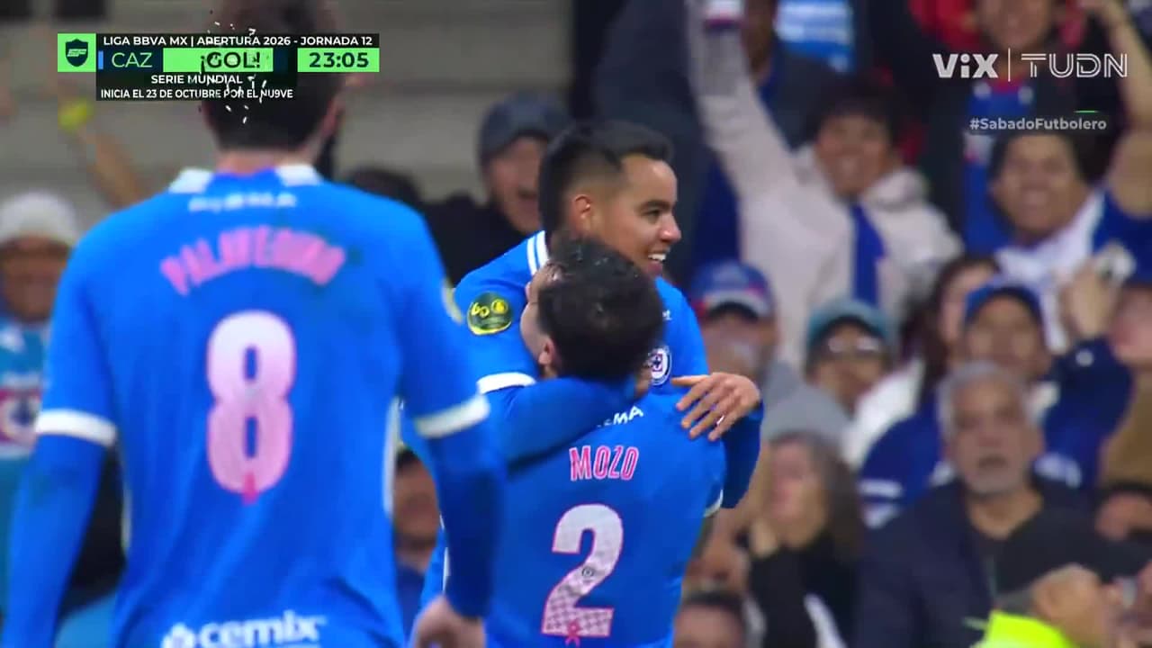 ¡Gol de Cruz Azul! Alan Mozo asiste y Charly Rodríguez firma el 2-0 sobre Juárez