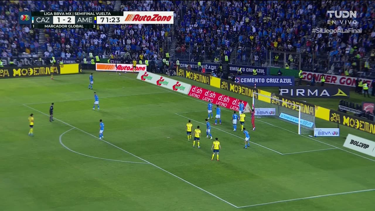 ¡GOL!  anota para América. Ramón Juárez