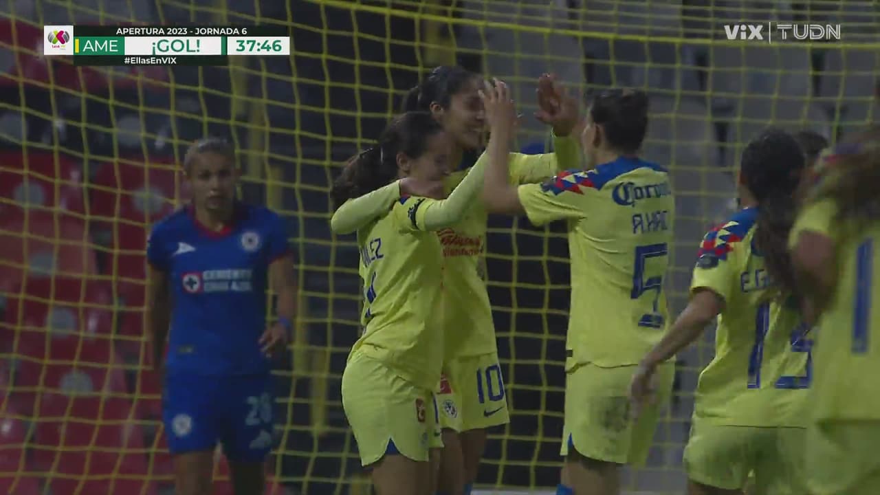 ¡América firma el 3-0 sobre Cruz Azul!