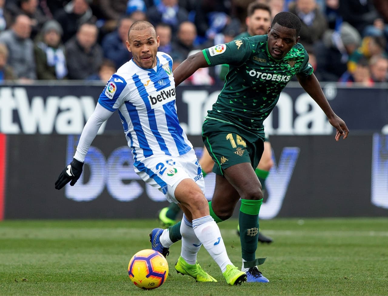 Leganés mostró superioridad en el primer tiempo, a pesar de que durante lo corrido del partido fue Betis con un 62 por ciento el que más tuvo posesión del balón.