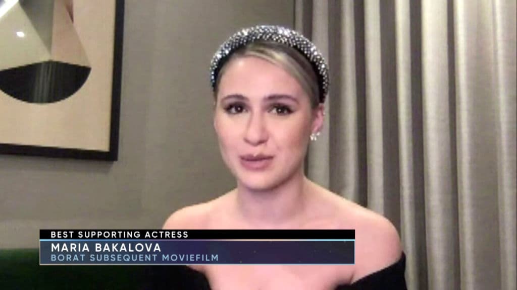 Maria Bakalova – La actriz búlgara recibió su nominación al Oscar por su papel en ‘Borat Subsequent Moviefilm’ (2020).
<br>