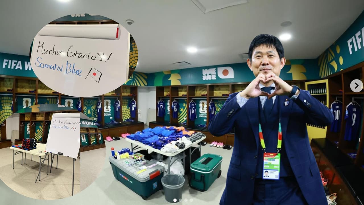 Japón se va enamorada de México y deja mensaje en vestidor del Estadio Monterrey 