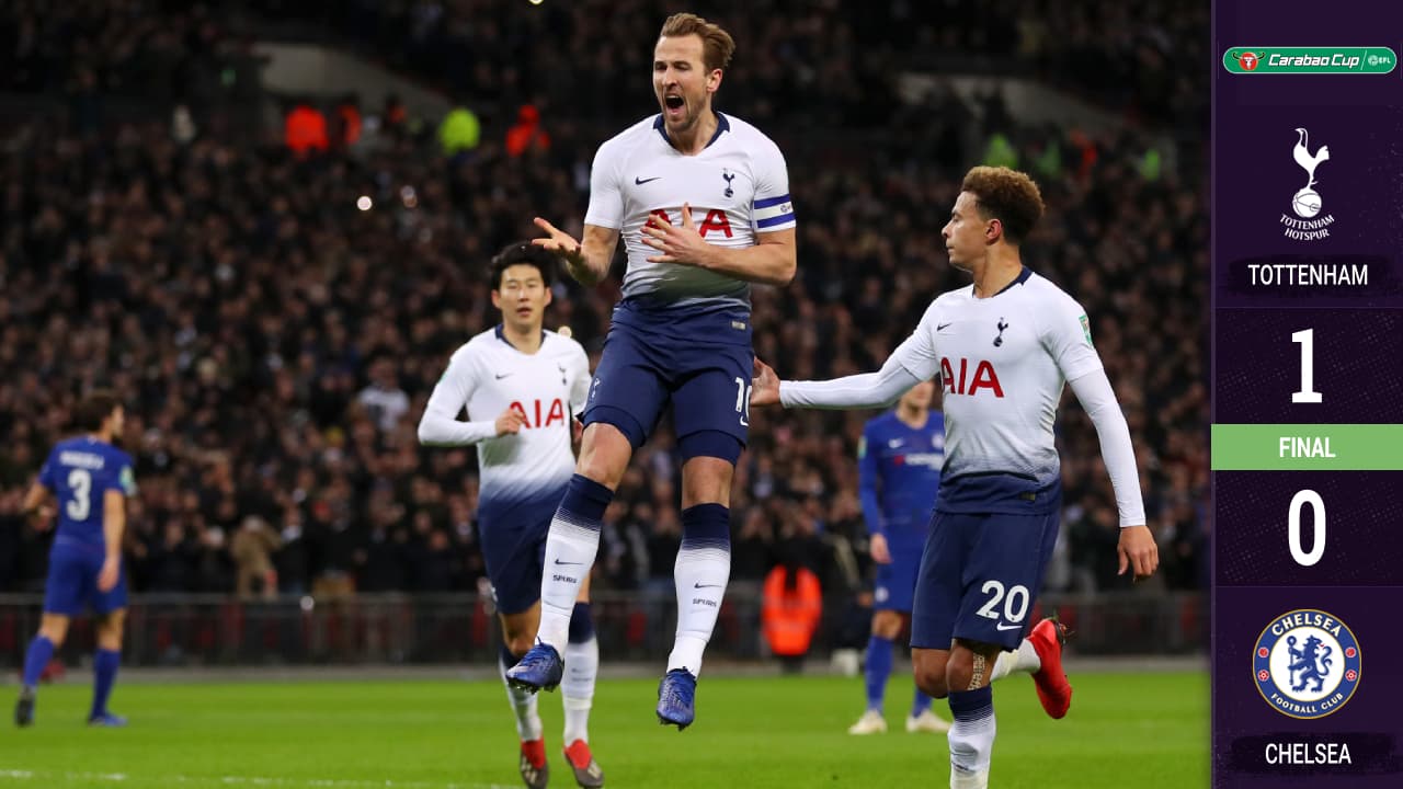 Harry Kane le dio ventaja a Tottenham en la Copa de la Liga