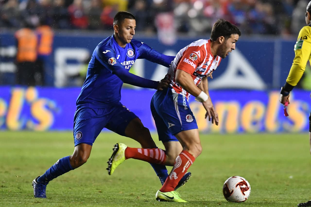 Con goles de Luis Reyes y Germán Berterame, Atlético San Luis gana y manda a Cruz Azul al fondo de la tabla.