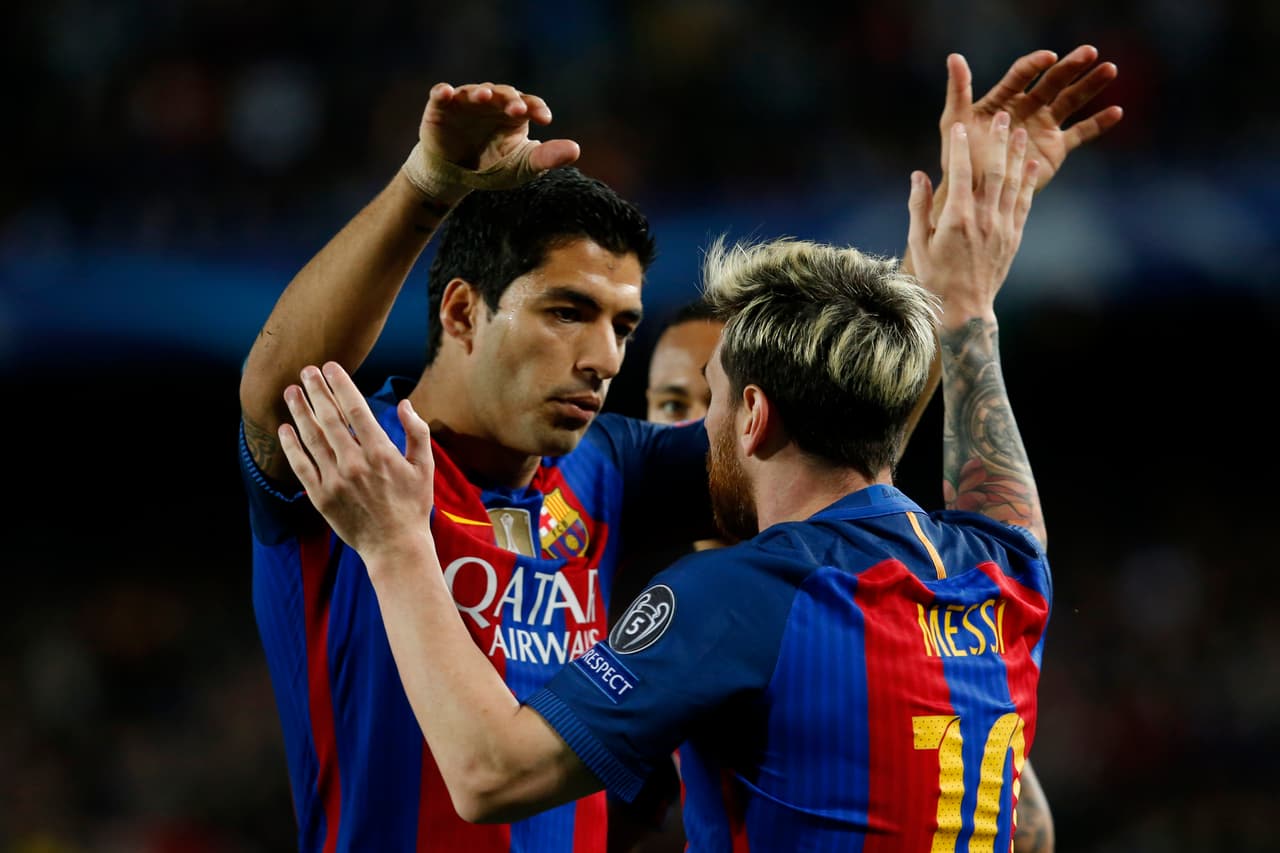 El uruguayo Luis Suárez no tuvo necesidad de marcar gol para ser figura desequilibrante con el Barcelona, que de nuevo tuvo al 'Pistolero' y a la 'Pulga' en acción al tiempo.