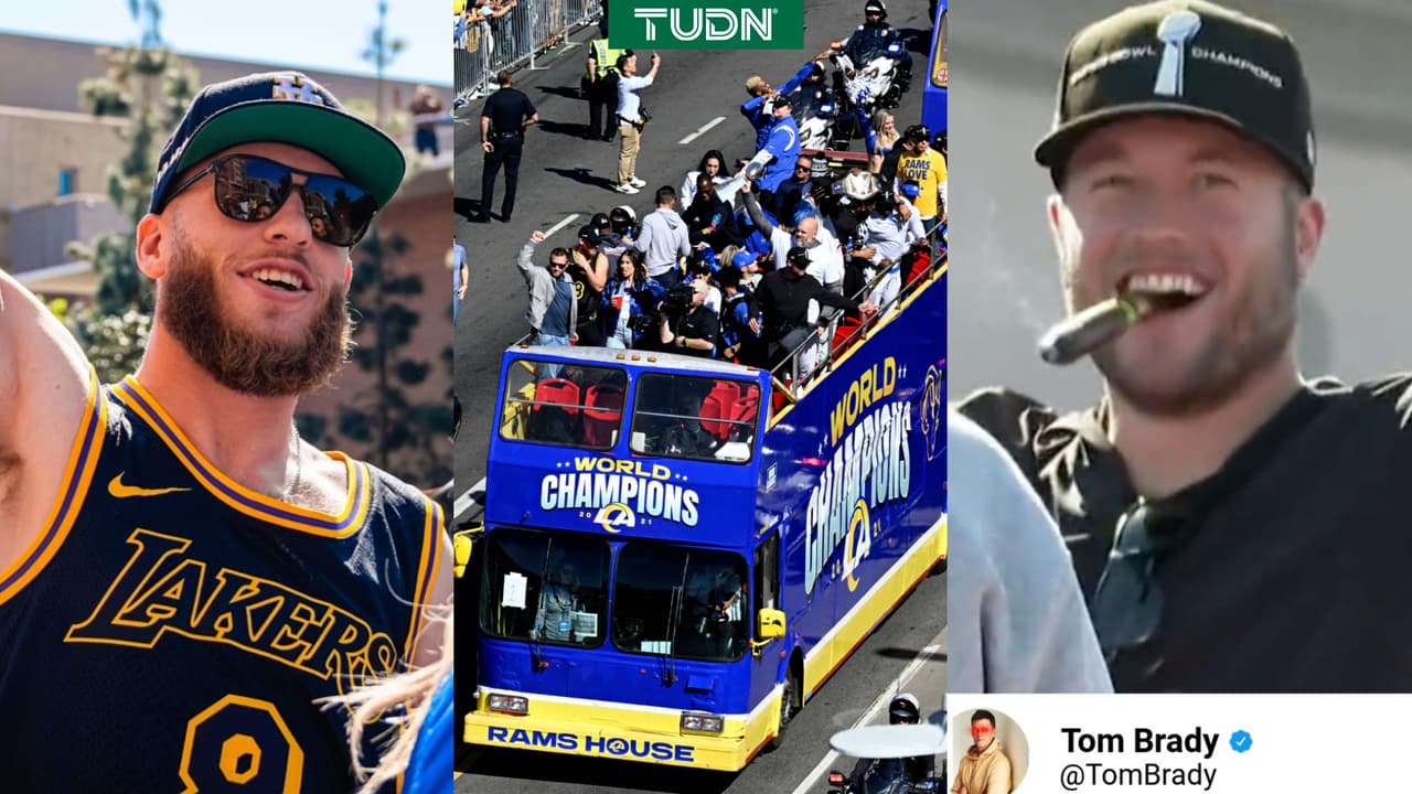 Brady 'aparece' en parade de Rams; Kupp homenajea a Kobe Bryant