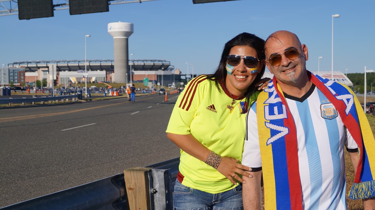 Foxborough destató su alegría en el duelo entre Argentina y Venezuela por los cuartos de final de la Copa América Centenario.