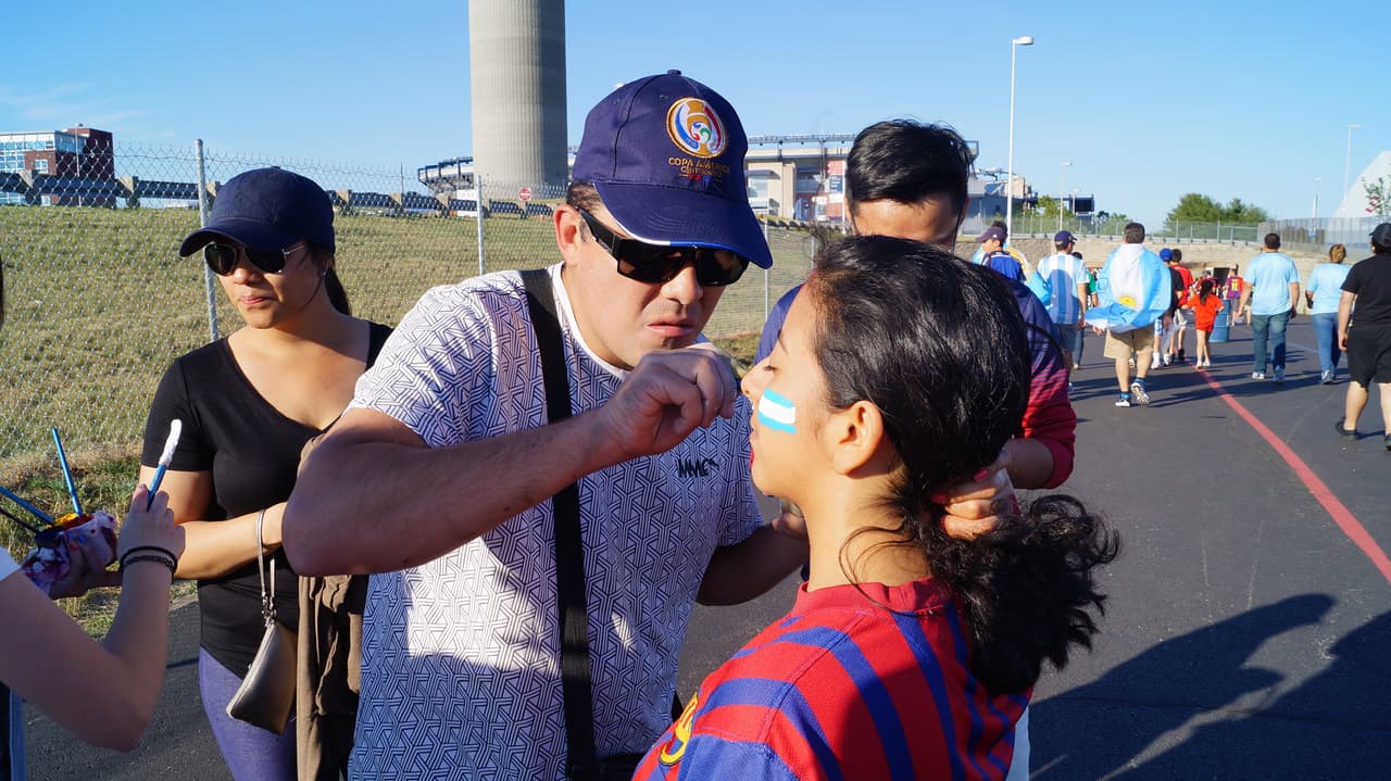 Foxborough destató su alegría en el duelo entre Argentina y Venezuela por los cuartos de final de la Copa América Centenario.