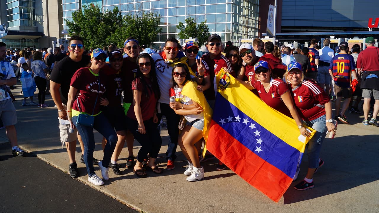 Foxborough destató su alegría en el duelo entre Argentina y Venezuela por los cuartos de final de la Copa América Centenario.