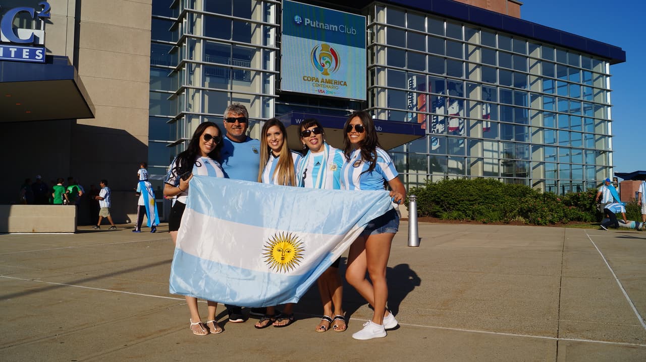 Foxborough destató su alegría en el duelo entre Argentina y Venezuela por los cuartos de final de la Copa América Centenario.