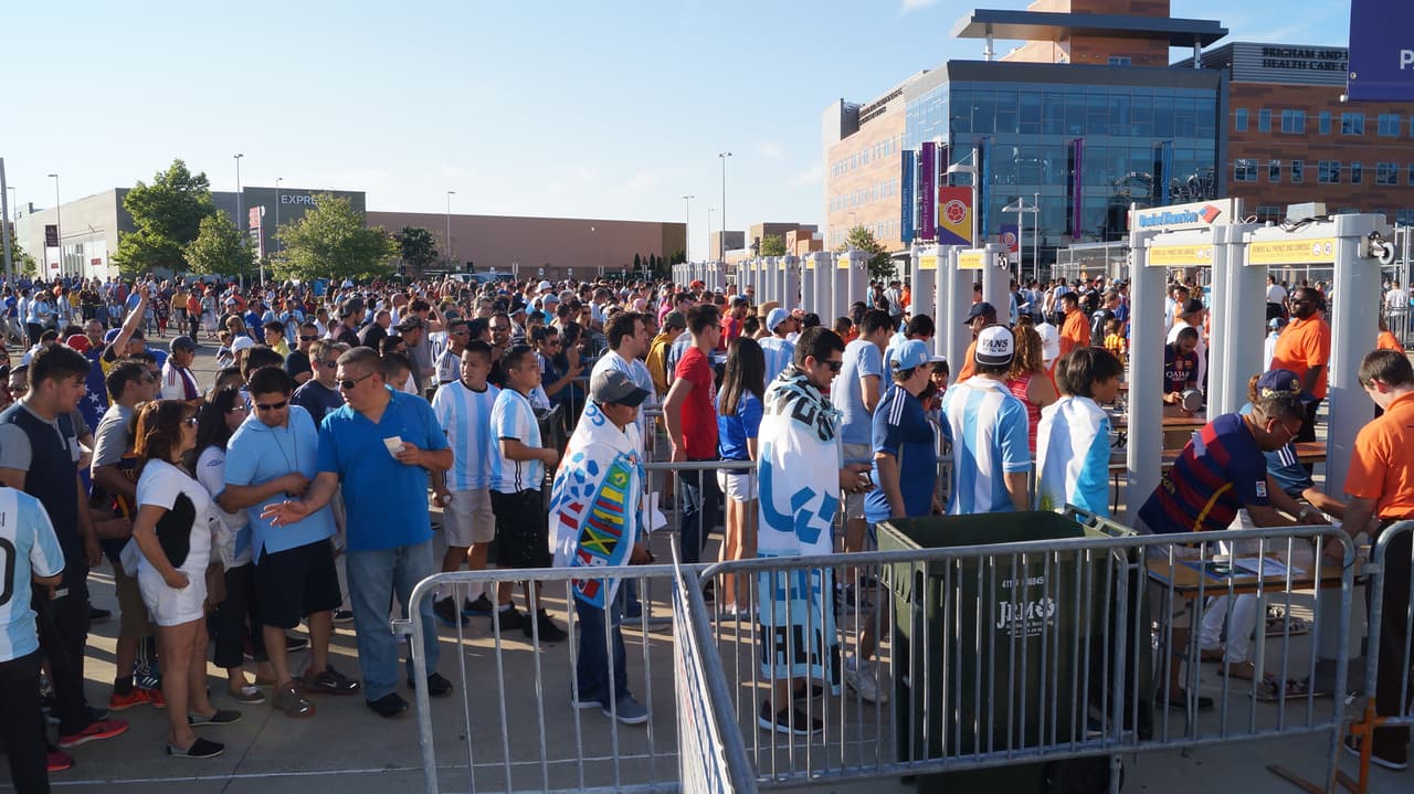 Foxborough destató su alegría en el duelo entre Argentina y Venezuela por los cuartos de final de la Copa América Centenario.