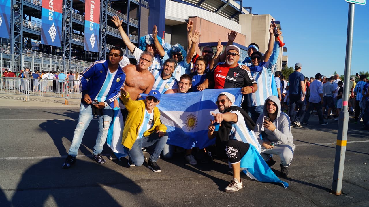 Foxborough destató su alegría en el duelo entre Argentina y Venezuela por los cuartos de final de la Copa América Centenario.