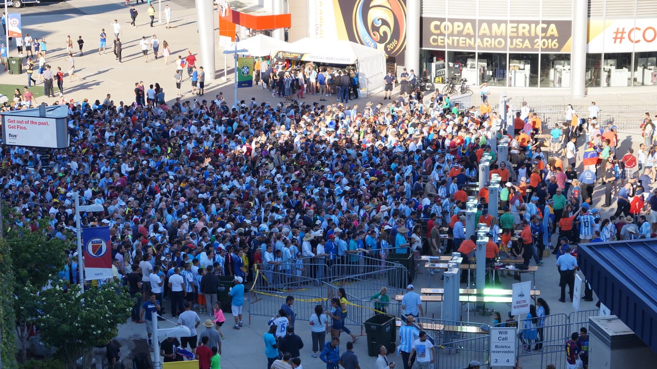 Foxborough destató su alegría en el duelo entre Argentina y Venezuela por los cuartos de final de la Copa América Centenario.