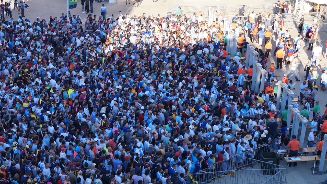 Foxborough destató su alegría en el duelo entre Argentina y Venezuela por los cuartos de final de la Copa América Centenario.