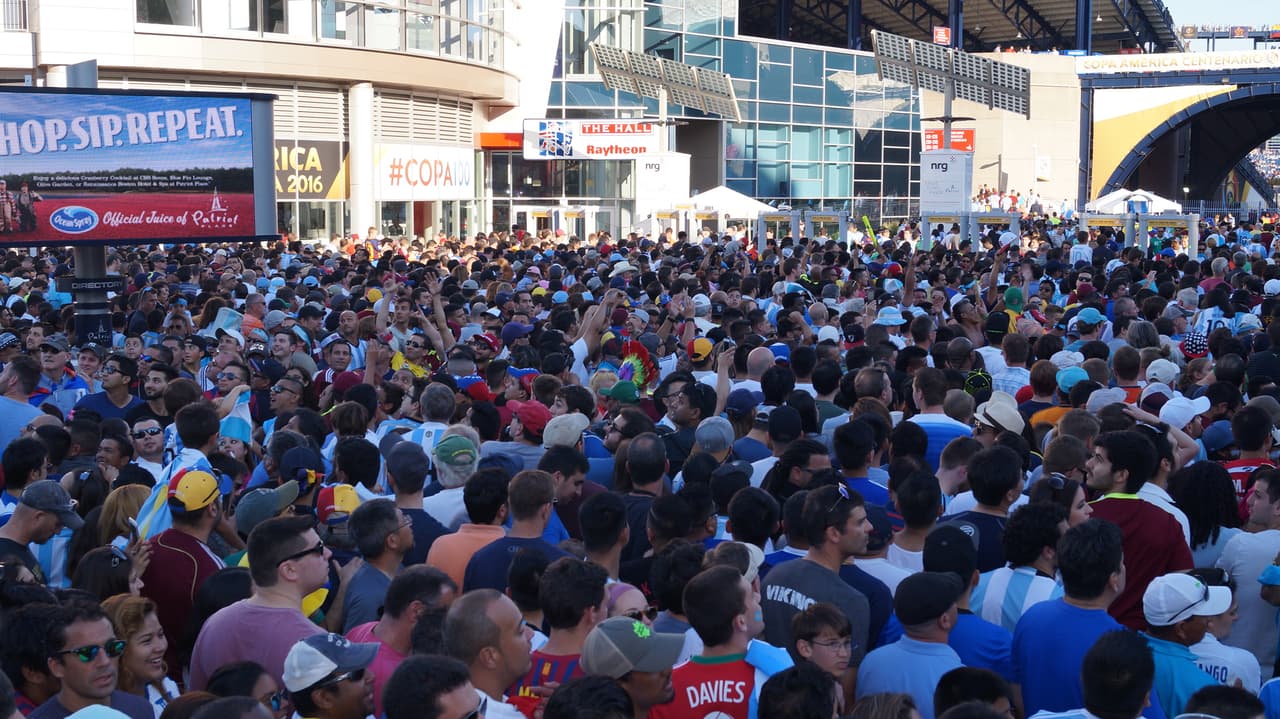 Foxborough destató su alegría en el duelo entre Argentina y Venezuela por los cuartos de final de la Copa América Centenario.