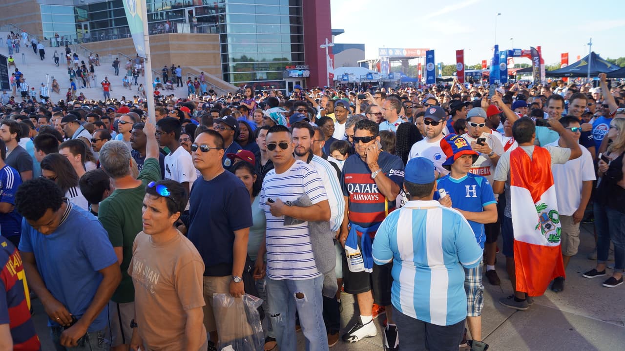 Foxborough destató su alegría en el duelo entre Argentina y Venezuela por los cuartos de final de la Copa América Centenario.