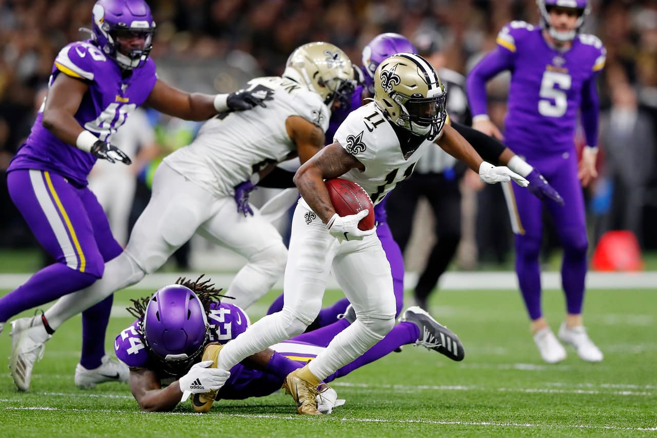 Minnesota saca el partido con una atrapada de Kyle Rudolph en tiempo extra y derrotan 26-20 a New Orleans Saints.