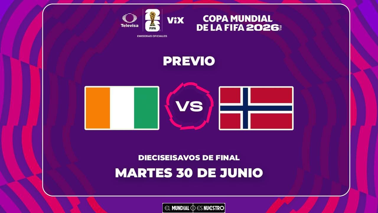 A qué hora y dónde ver el partido Costa de Marfil vs. Noruega del Mundial 2026