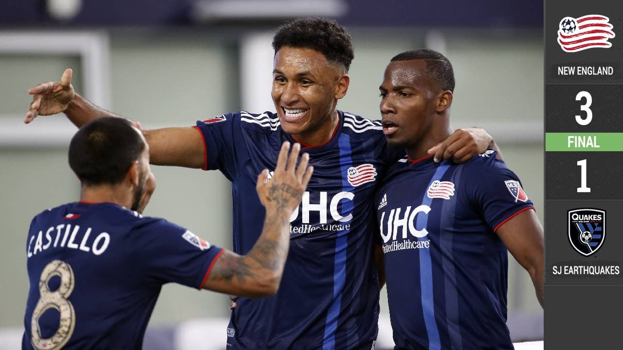 Se terminó la racha invicta de los Quakes de Matías Almeyda con repasó y goleada en New England