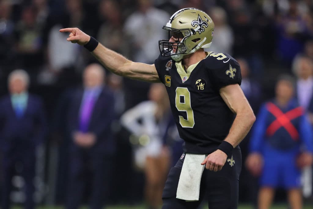 Drew Brees lanzó para 249 yardas, tras completar 26 de 40 intentos, con dos touchdowns y una intercepción.