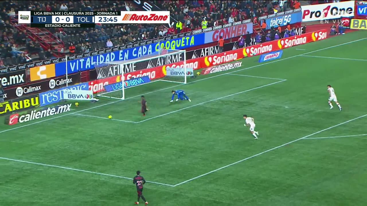 ¡TIRO ATAJADO! disparo por Christian Rivera.