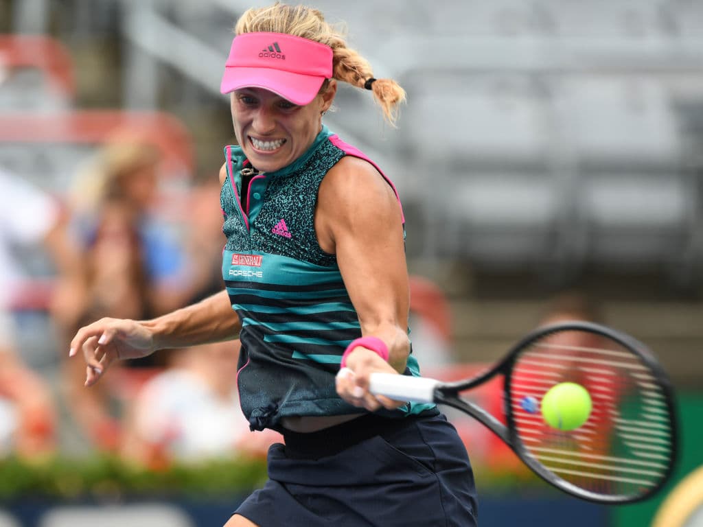 Kerber mostró que viene sin mucho ritmo de competencia luego de semanas de descanso.