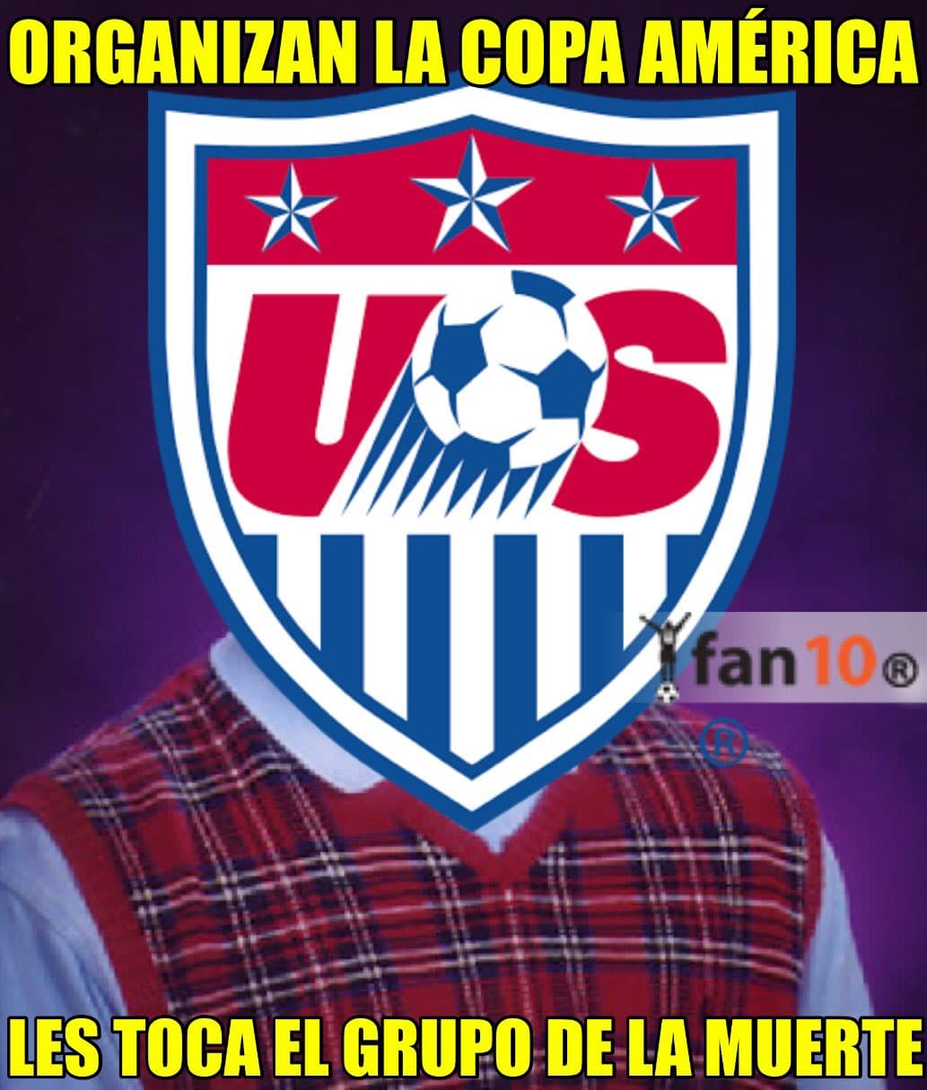 Se llevó acabo el sorteo de la Copa América Centenario y los memes y las burlas no podían faltar por el grupo de Estados Unidos.