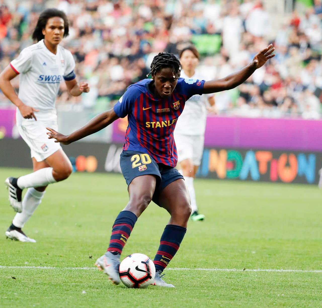 Apenas en el minuto 89' la nigeriana Asisat Oshoala anotó el descuento de las Azulgrana.