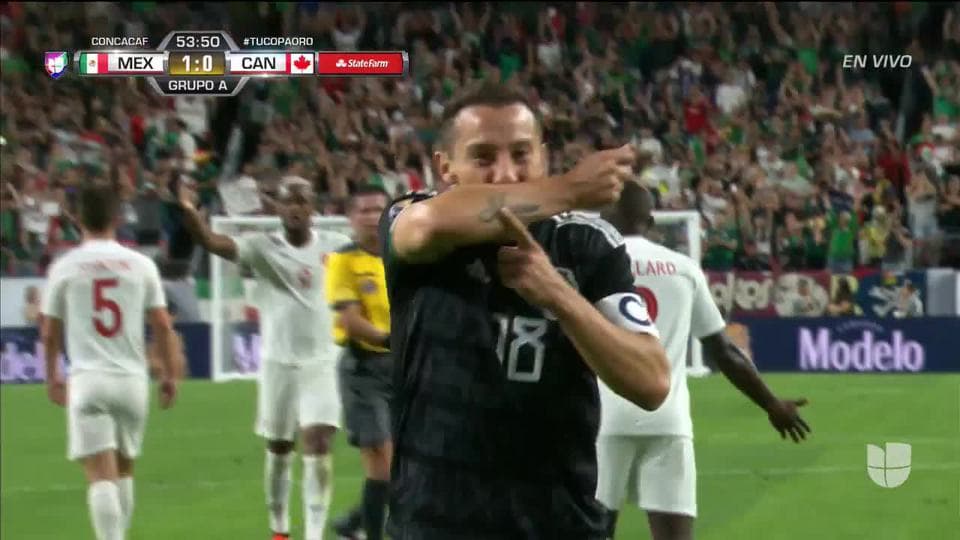 ¡GOOOL! Andrés Guardado anota para Mexico