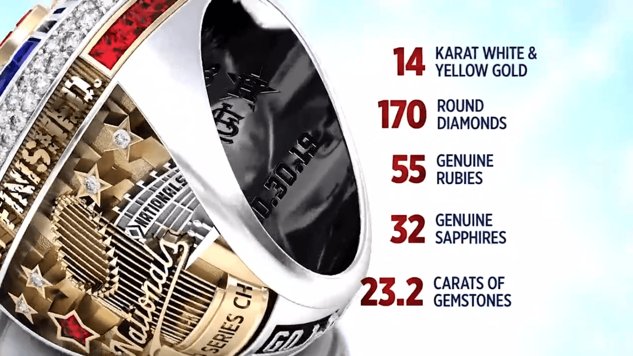 ¡Espectaculares! El significado de cada diamante de los anillos de campeonato para loso Washington Nationals, campeones de la Serie Mundial 2019.