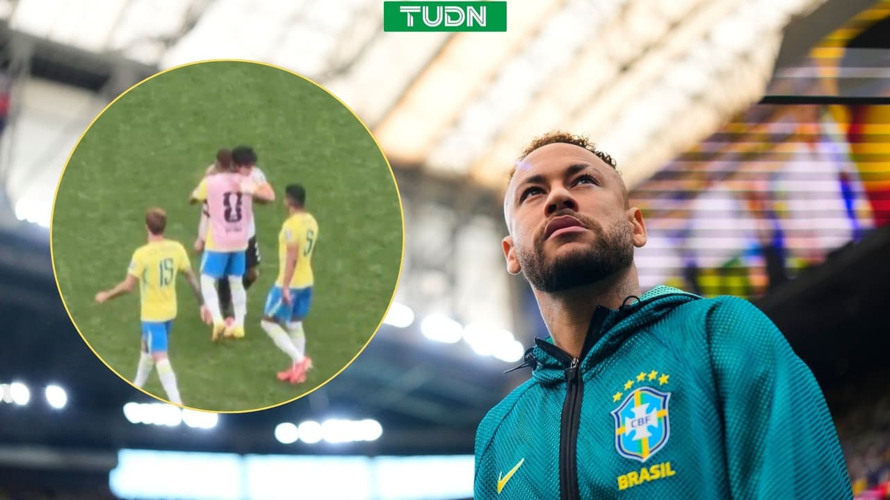 La grandeza de Neymar: levanta a rival nipón tras derrota y luego festeja con compañeros