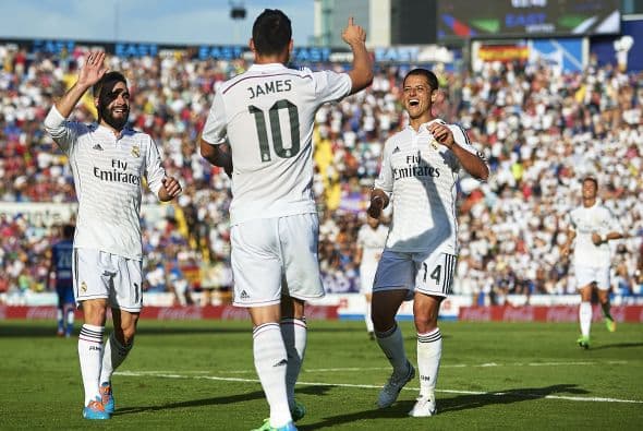 Aunque no todo es Ronaldo, pues jugadores como Benzema, James Rodríguez e incluso Javier “Chicharito” Hernández tienen sus rachas goleadoras aunque en menor proporción.