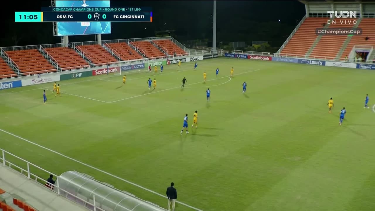 ¡GOL!  anota para FC Cincinnati. Tom Barlow