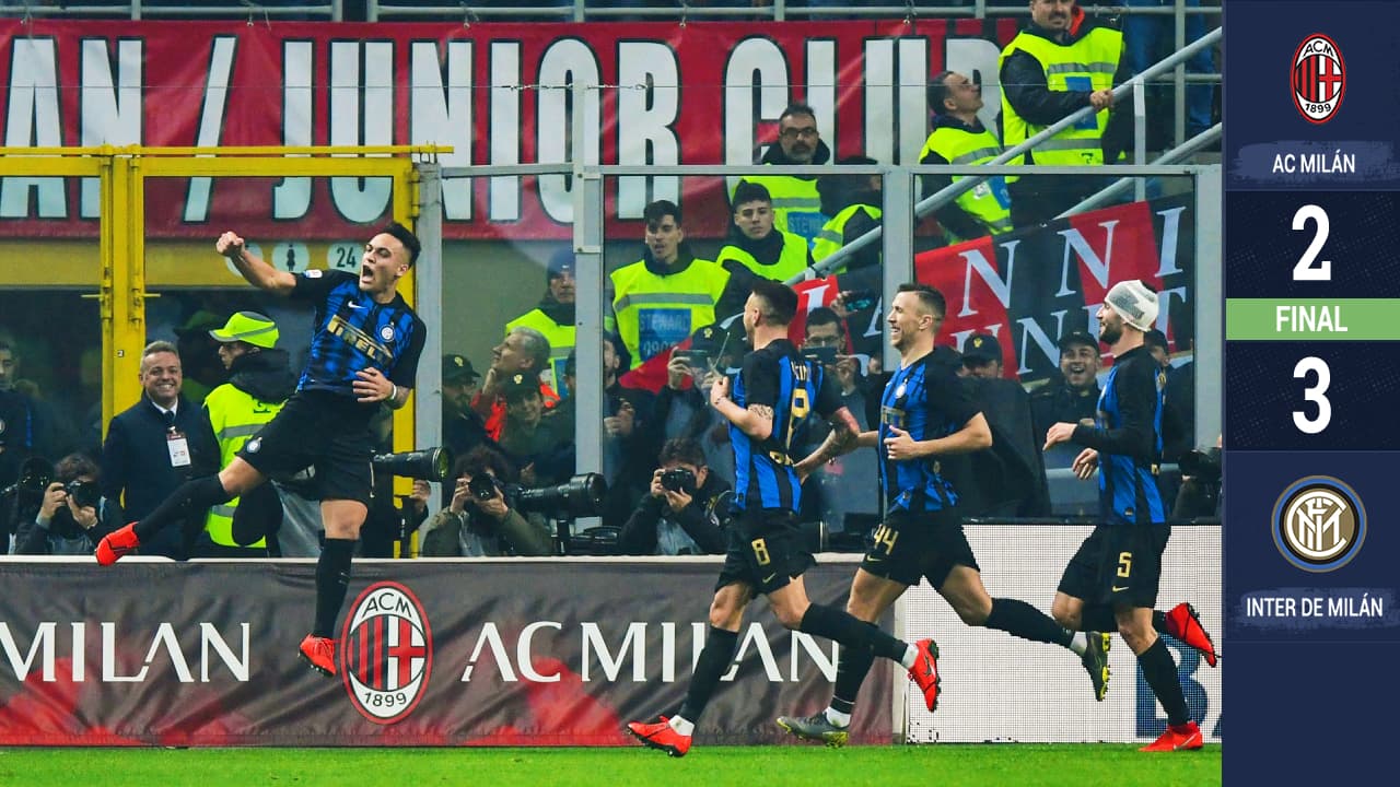 El Inter agradeció el regreso de Lautaro Martínez quien no estuvo en Europa League.