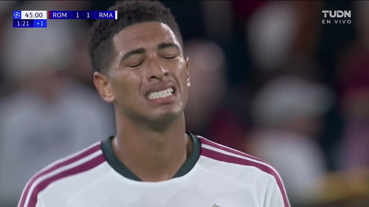 ¡La falla de Jude Bellingham ante la Roma que parece sacada del FIFA!