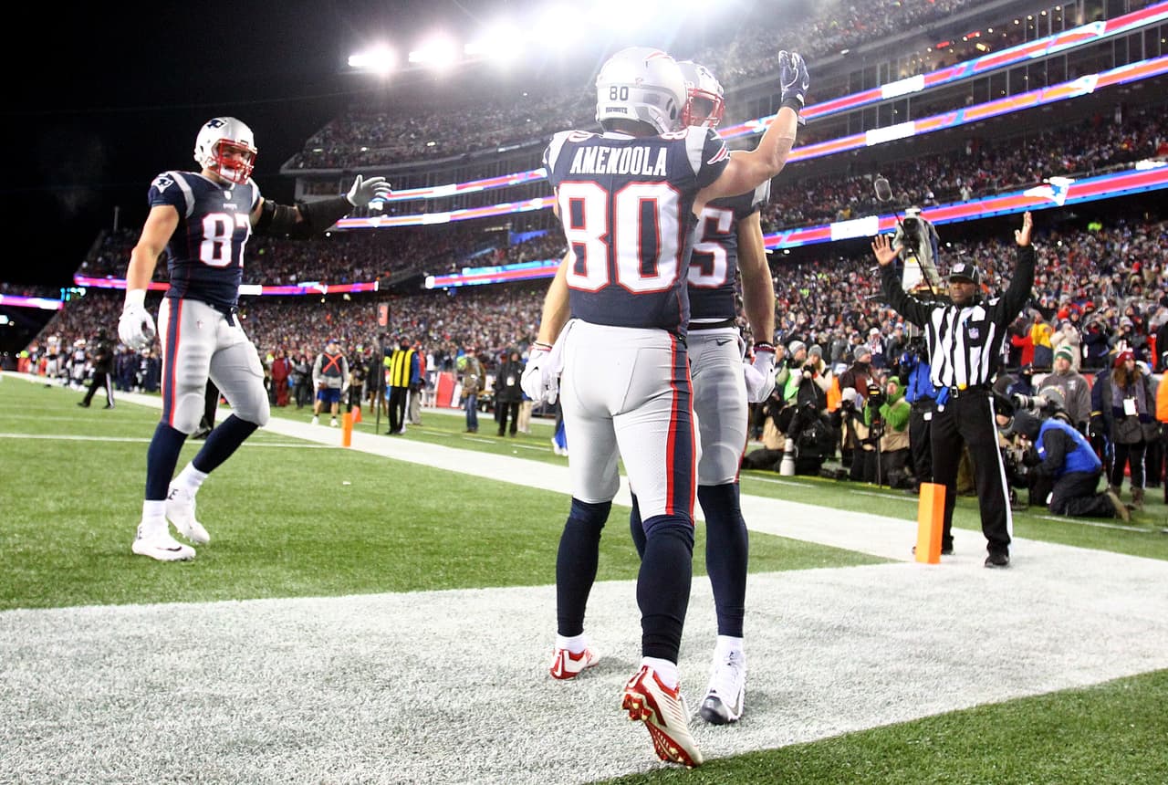 Aunque no pudo ver las diagonales, Danny Amendola completó 11 envíos para sumar 112 yardas a la ofensiva de los Pats.